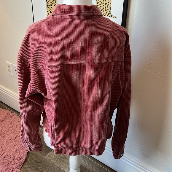 Burgundy Corduroy Jacket - Picture 4 of 5